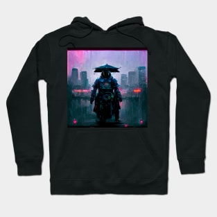 Mission - Cyberpunk Cityscape Skyline Hoodie